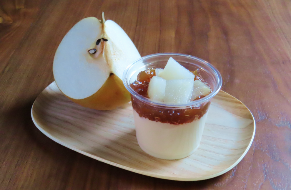 新高ナシのカップスイーツ